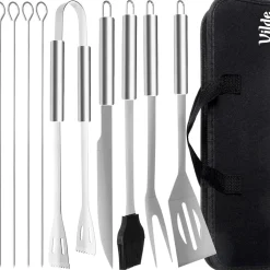 ZESTAW 10 PRZYBORÓW DO GRILLA W ETUI 489298
