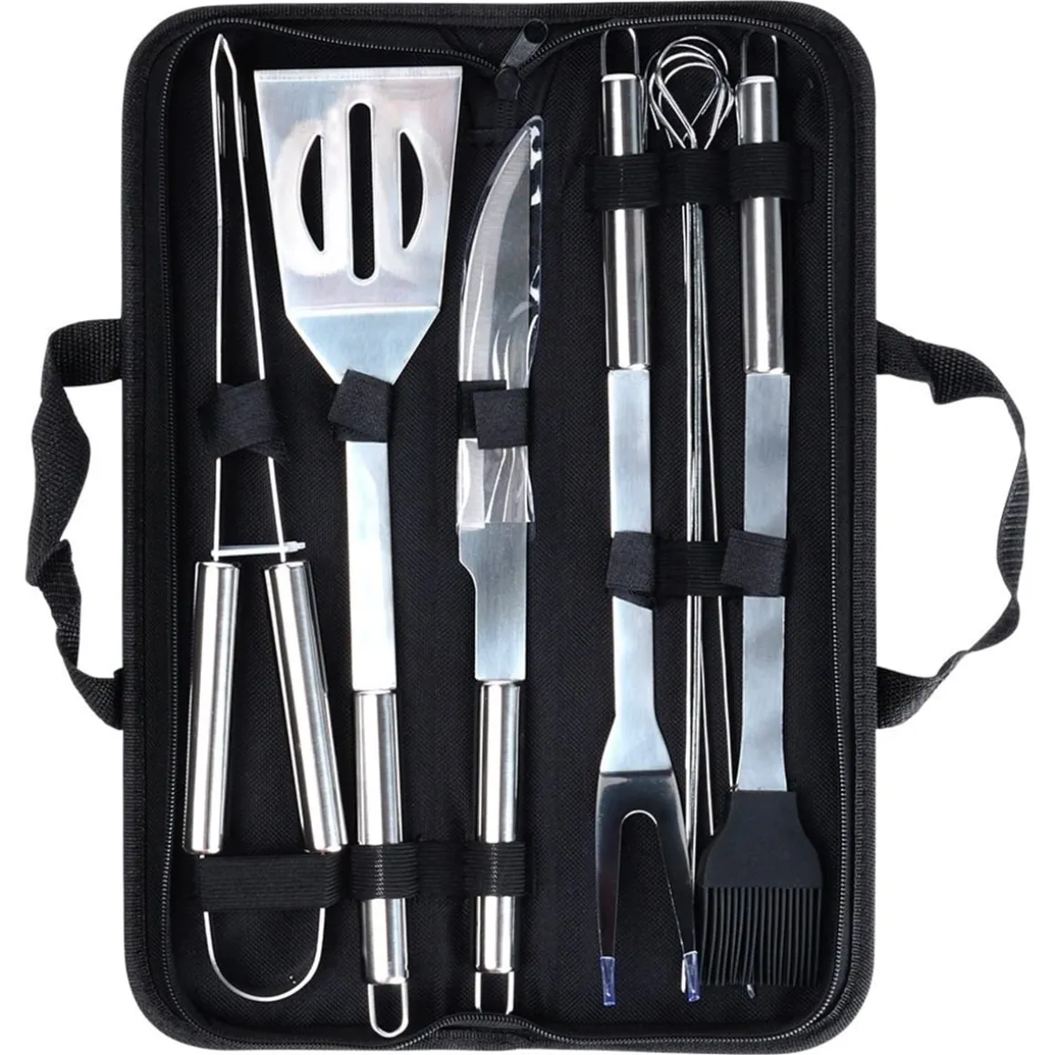 ZESTAW 10 PRZYBORÓW DO GRILLA W ETUI 489298