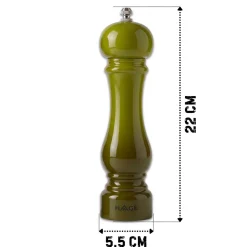 ZESTAW RĘCZNYCH MŁYNKÓW DO PIEPRZU I SOLI 22cm HAGE OLIVE