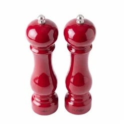 ZESTAW RĘCZNYCH MŁYNKÓW DO PIEPRZU I SOLI 22cm HAGE RED
