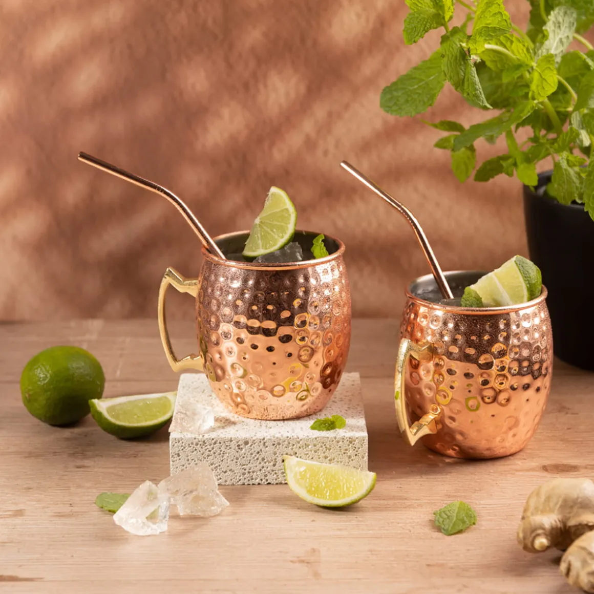ZESTAW STALOWYCH KUBKÓW 500ml DO DRINKÓW MOSCOW MULE KINGHOFF KH-2000