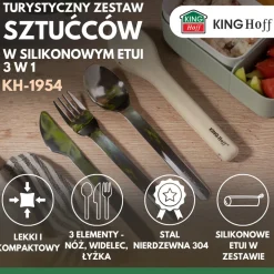 ZESTAW SZTUĆCÓW W ETUI DO LUNCH BOXÓW DIET BOX KINGHOFF KH-1954